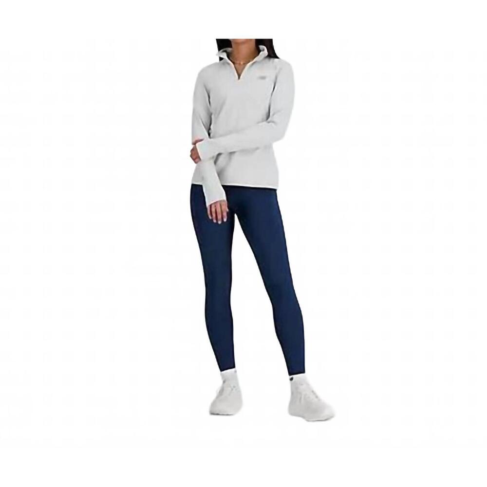 NEW NEW BALANCE sport essentials space dye quarter zip jacket in ash heather